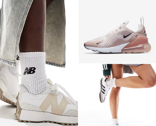 Athletic Meets Chic: Top Sporty Sneakers for Style cover photo collage