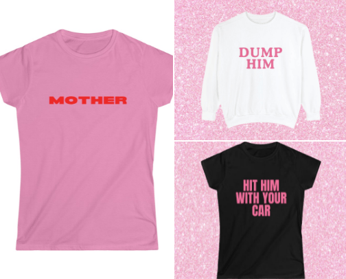shirts that scream "women on top!" cover photo collage