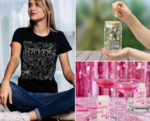 👑mental health queen👑 cover photo collage