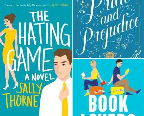 Enemies-to-lovers Book Recs cover photo collage