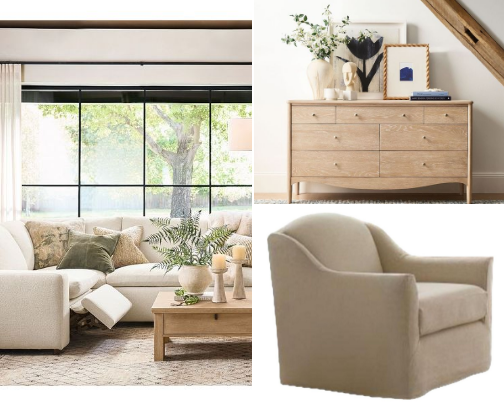 High End Luxe Furniture Finds cover photo collage