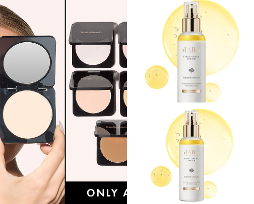 Test and recommend makeup cover photo collage