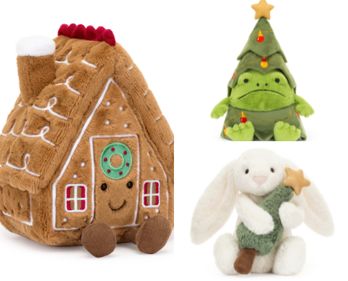 Christmas Jellycats cover photo collage