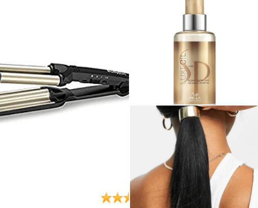 Hair products cover photo collage