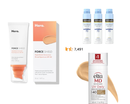 Sunscreen Favorites cover photo collage