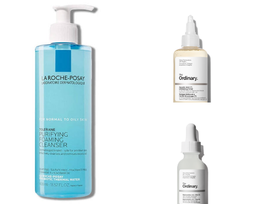 My Affordable Skincare Routine for Acne Prone Skin cover photo collage