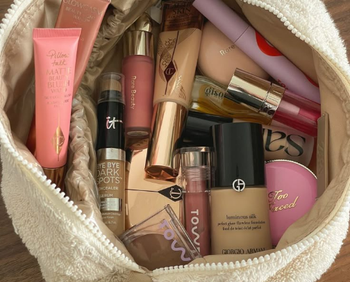 Makeup products💄 cover photo collage