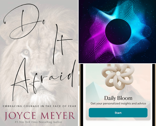 Relaxation items cover photo collage