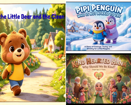 Kids ebook cover photo collage