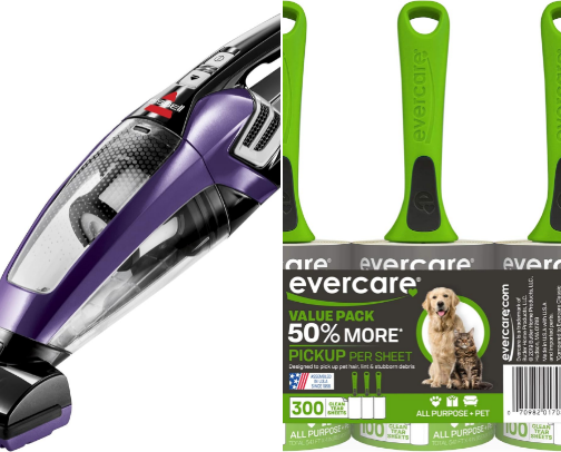 My must haves for excessive dog hair. cover photo collage