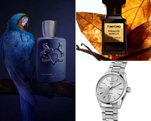 Luxury Gifts for Him cover photo collage