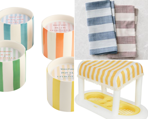 Chic Cabana Stripes for Summer Entertaining cover photo collage