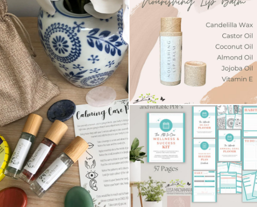 Holistic Wellness Products - My Etsy Store cover photo collage