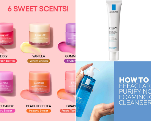 Skincare and beauty products✨ cover photo collage