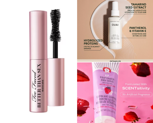 Travel size target beauty products✈️ cover photo collage