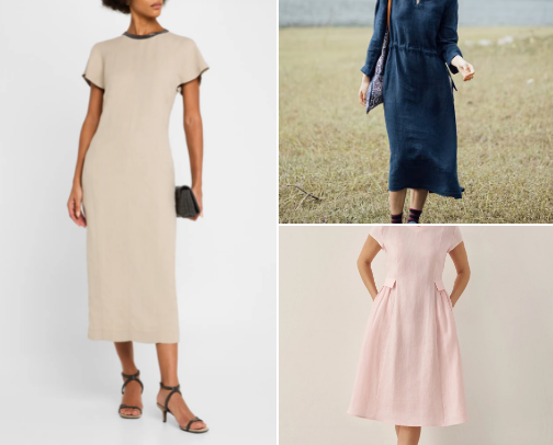 Pure Linen/ Pure Wool clothing cover photo collage