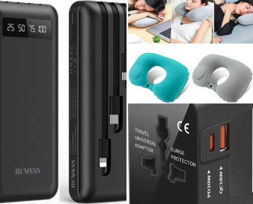 Travel essentials cover photo collage
