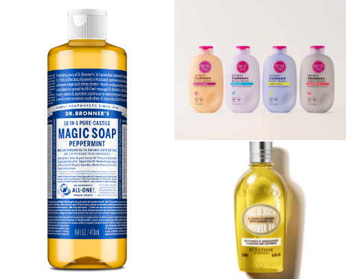 black girl shower must haves. ✨ cover photo collage