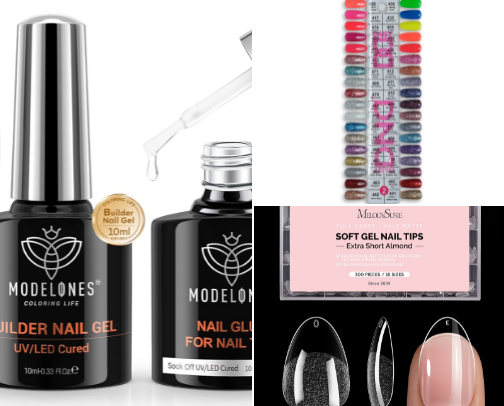 Gel X Nail Supplies cover photo collage