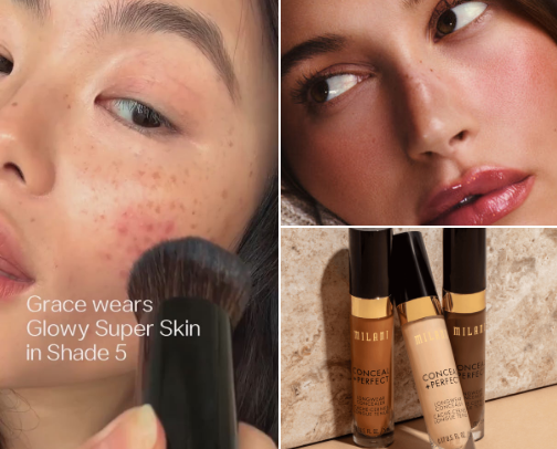 Go to Acne Make-Up Products to hide those Pimples cover photo collage