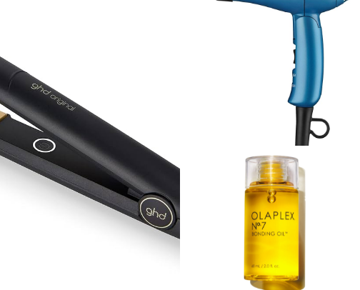 Holiday haircare products & Styling tools 💇‍♀️ cover photo collage