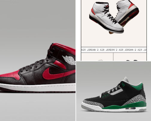 Jordan shoes cover photo collage