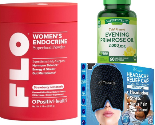 I’m not in the mood! PMS symptom relief kit supplies. cover photo collage