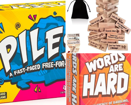 Our favorite family and Date Night Games cover photo collage