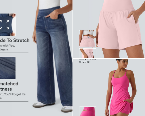 Athletic fashion but also budget friendly cover photo collage