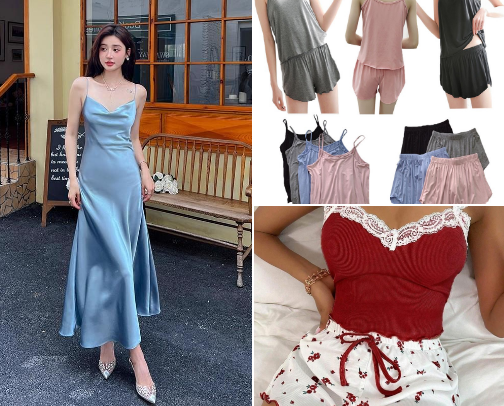 Elegant & Comfy Sleepwear List cover photo collage