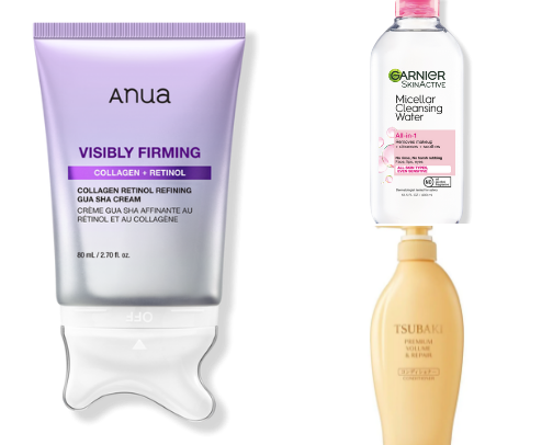 Skincare products they recommended to me ✨ cover photo collage