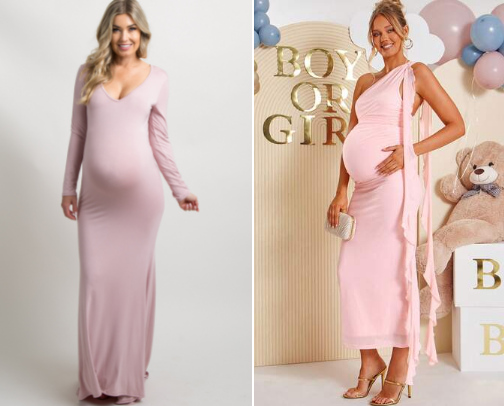 Maternity gown cover photo collage