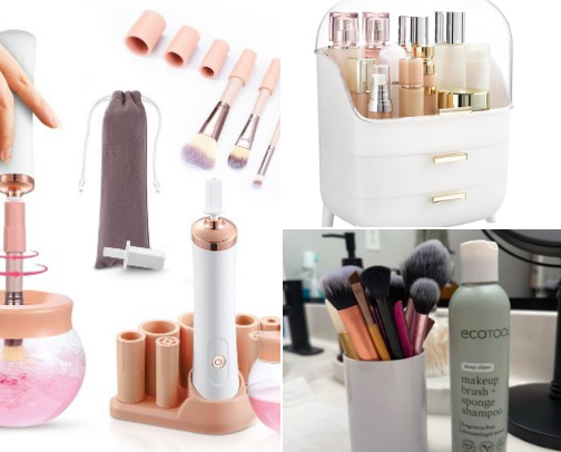 Make Up Cleaning Items cover photo collage