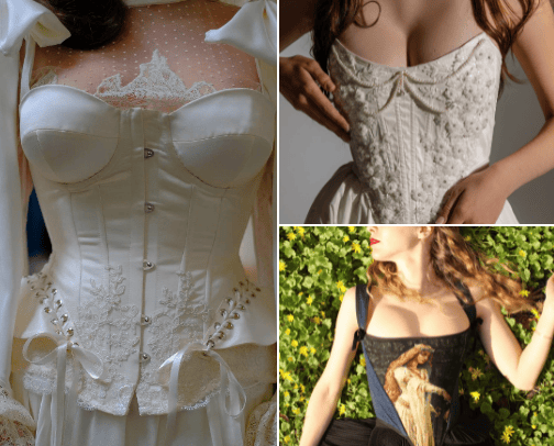 Dreamy corsets . cover photo collage