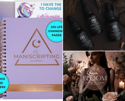 Manifestation, Mindfulness and Meditation cover photo collage