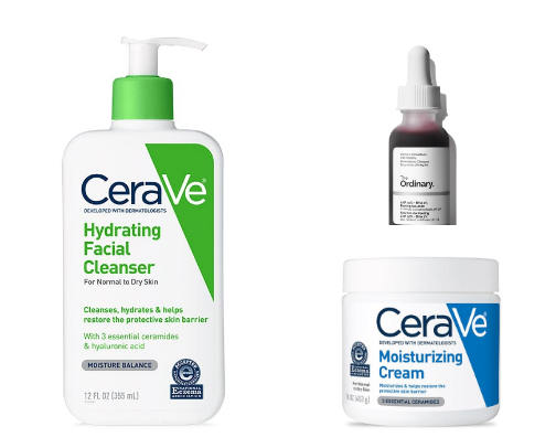 Best skincare items for dry skin cover photo collage