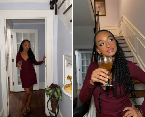 Holiday beauty and fashion essentials cover photo collage