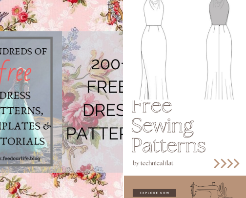 Patterns for cloth making cover photo collage