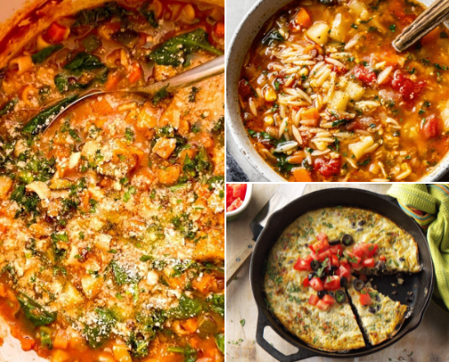 Recipes for the Vegetarian cover photo collage