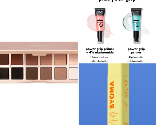 My essential makeup & skincare cover photo collage