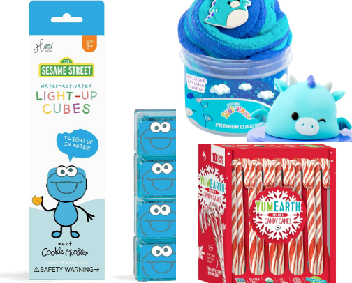 STOCKING STUFFERS FOR KIDS ages 4-9 cover photo collage