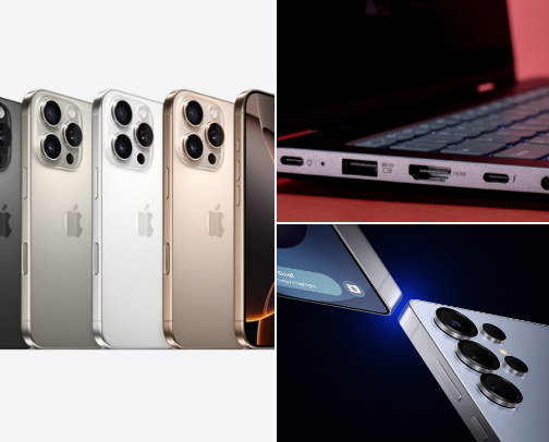 mobiles and laptops cover photo collage