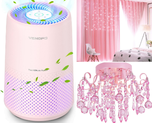 Soft Girl Pink Aesthetic Bedroom Finds on Amazon cover photo collage