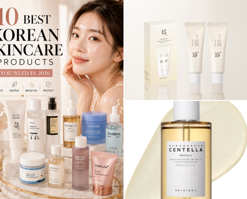 10 Best Korean Skincare Products You Need in 2026 cover photo collage