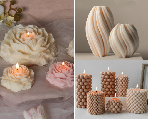 aesthetic candles that make any space feel special ✨ cover photo collage
