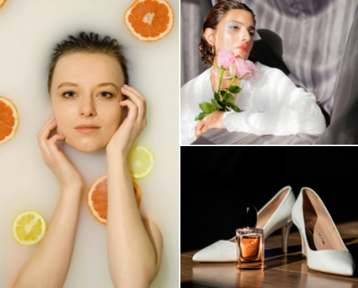 Self care products cover photo collage