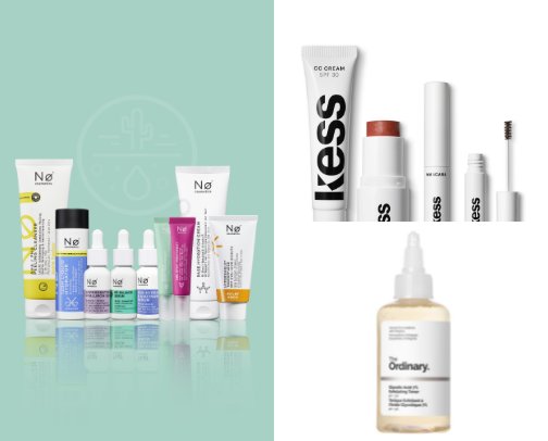 Skincare routine and Makeup finds💐 cover photo collage