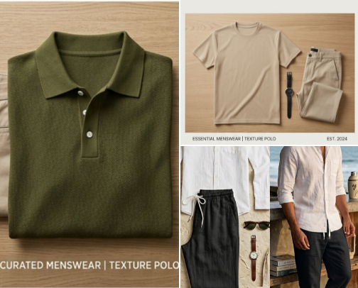 Luxury and aesthetic outfit for men cover photo collage