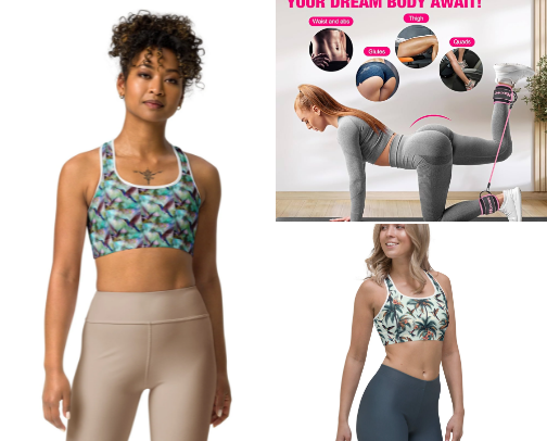 Woman’s Workout Wear cover photo collage