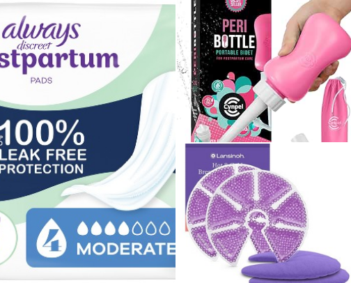 🌸 Postpartum Care Must-Haves 🌸 cover photo collage